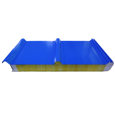 Modern Building Material Rock Wool/EPS/Polystyrene/Polyurethane Steel Sandwich Board Panels For Hospital / Improvised Clean Room